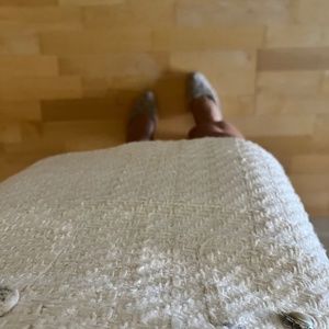 ZARA Tweed Skirt with Ribbon